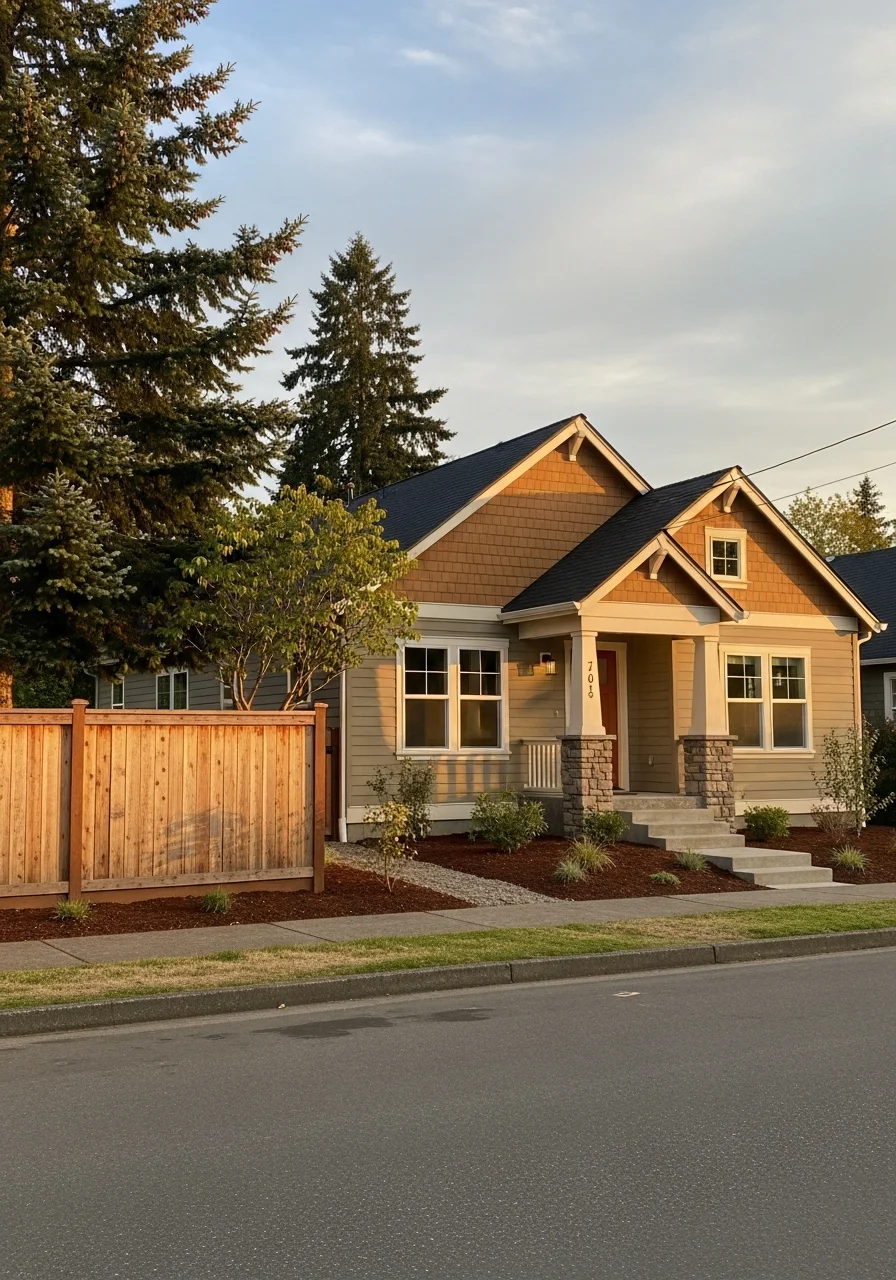 An Auburn property with professional exterior improvements and clear property definition.